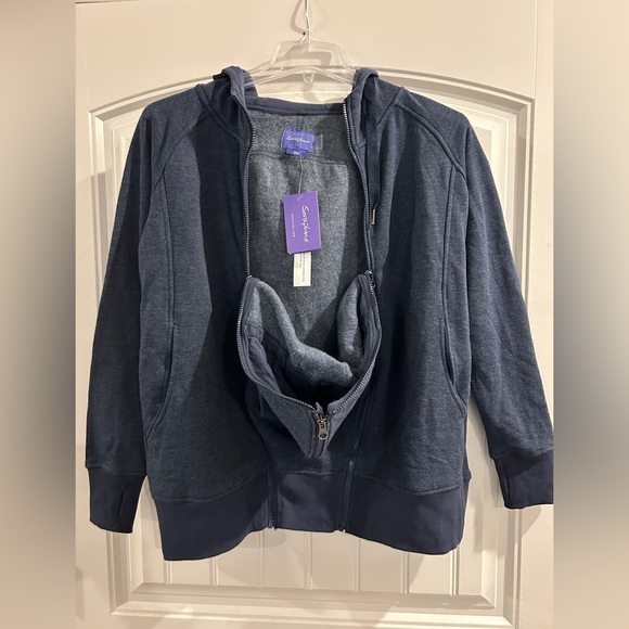 NWT Seraphine - 3-in-1 Active Hoodie - Conner Navy size small - Picture 6 of 8